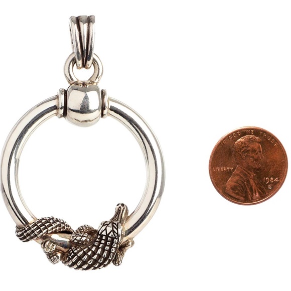 Alligator Pendant (RARE) KIESELSTEIN-CORD Sterling Silver - Picture 7 of 9